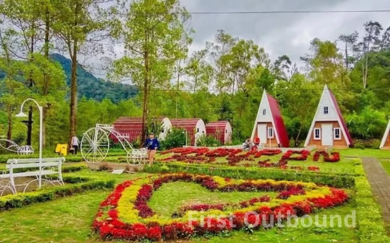 Fasilitas outbound Malang di hutan pinus Coban Talun, Batu