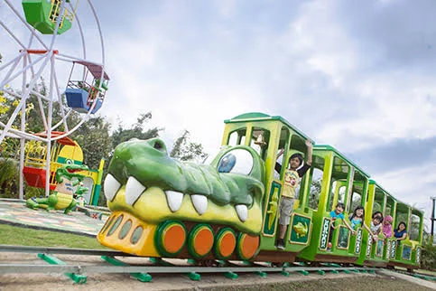 croco train, wahana favorite anak di predator fun park