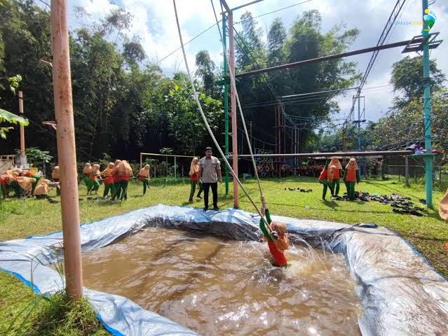 Water games outbound anak yang aman di Dusun Sahabat