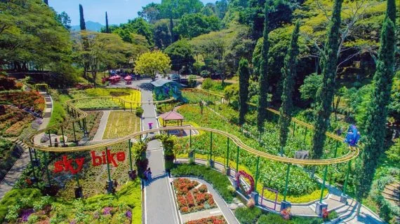 Area outbound Kampung Lumbung Beji untuk team building dan fun games