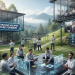 suasana outbound modern masa depan