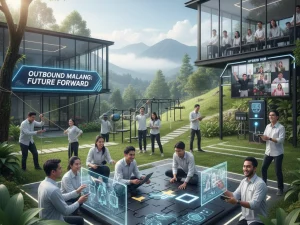 suasana outbound modern masa depan