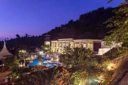 Suasana resort bernuansa alam dan pegunungan di Batu Malang untuk gathering