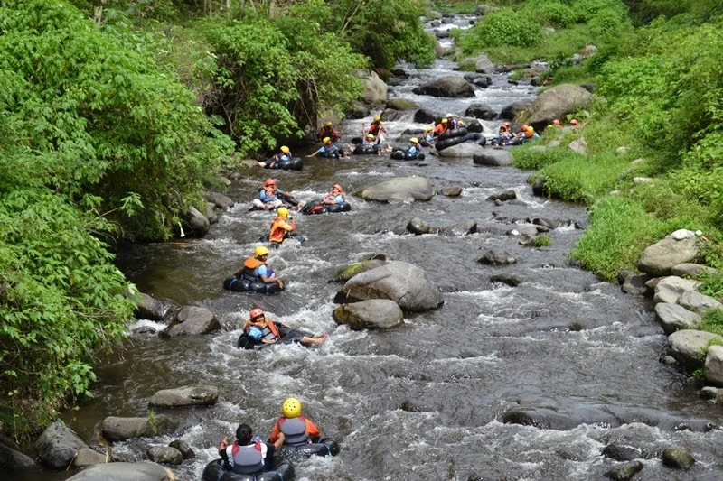 Sungai Amprong Malang yang menjadi daya tarik utama Ledok Amprong Tumpang