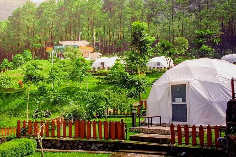 View pegunungan dan udara sejuk di Lembah Indah Malang untuk paket outbound dan gathering